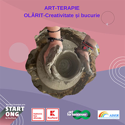 Asociaţia pentru Democraţie Educaţie Respect (ADER) organizează în perioada 1.08-20.12.2024 proiectul „ART-TERAPIE: OLĂRIT – Creativitate şi bucurie” care are drept scop dezvoltarea potenţialului creativ al elevilor prin organizarea de ateliere...